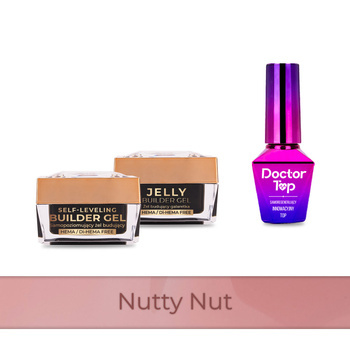 PRO MATCH SYSTEM 2+1 Nutty Nut: 2x żele 15g: Jelly&SelfLeveling+Doctor Top 10g GRATIS