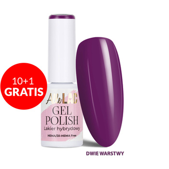 10+1gratis Lakier hybrydowy LED/UV Gel Polish Purples P16 Blackberry AlleLac HEMA/Di-HEMA Free 6g