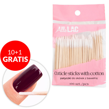 10+1gratis Patyczki higieniczne drewniane AlleLac 7cm 100 szt