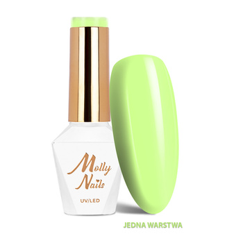 Lakier hybrydowy LED/UV Gel Polish Vivid Vibes Nr 280 Lime Fever Molly Nails HEMA/Di-HEMA Free 8g