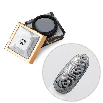 Creative Flow Color Gel - kreatywny NailArt żel do efektu topniejących, miękkich wzorów Molly Nails Stone Grey HEMA/Di-HEMA free 5 g
