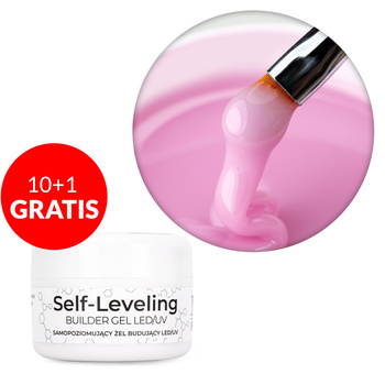 10+1gratis Budujący żel samopoziomujący twardy średniogęsty builder gel self leveling NTN Premium Soft Pink HEMA/Di-HEMA Free 15 g