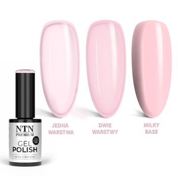 Lakier hybrydowy LED/UV Gel Polish NTN Premium Delicate French Nr 298 HEMA/Di-HEMA Free 5g