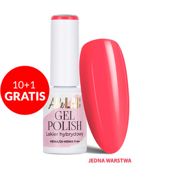 10+1gratis Lakier hybrydowy LED/UV Gel Polish Oranges OR8 Papaya AlleLac HEMA/Di-HEMA Free 6g