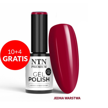 10+4gratis Lakier hybrydowy LED/UV Gel Polish Reds Nr 574 Limited Edition NTN Premium HEMA/Di-HEMA Free 5g