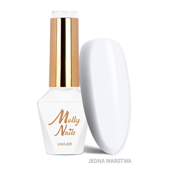 Lakier hybrydowy LED/UV Gel Polish Business Class Nr 310 Pure Silk MollyNails HEMA/Di-HEMA Free 8g