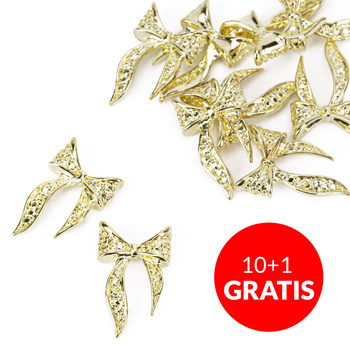 10+1gratis Ozdoby do paznokci kokardki 3D Molly Nails Nr 2 10 szt