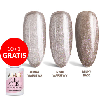 10+1gratis Lakier hybrydowy LED/UV Gel Polish Browns B12 Toffi AlleLac HEMA/Di-HEMA Free 6g