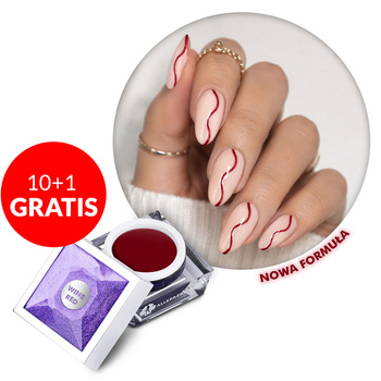 10+1gratis Żel do zdobień Artistic Gel paint gel ombre ornamenty Allepaznokcie Limited Edition Wine Red HEMA /Di-HEMA free 5g
