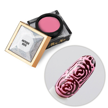 Creative Flow Color Gel  - kreatywny NailArt żel do efektu topniejących, miękkich wzorów Molly Nails Antique Rose HEMA/Di-HEMA free 5 g