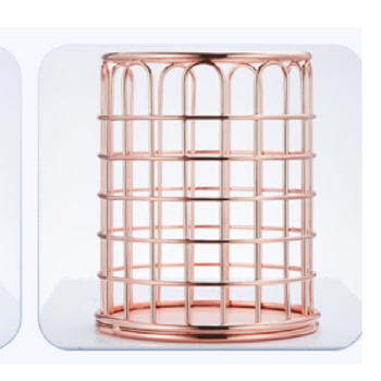 Stojak organizer pojemnik na pędzelki rose gold Nr 7