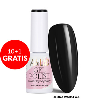 10+1 GRATIS Lakier hybrydowy LED/UV Gel Polish Browns B10 Black AlleLac HEMA/Di-HEMA Free 6g