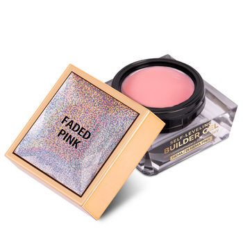 Budujący żel samopoziomujący twardy średniogęsty builder gel self leveling Molly Nails Faded Pink HEMA/Di-HEMA Free 50 g