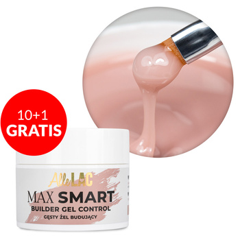 10+1gratis Żel budujący gęsty AlleLac Max Smart Builder Gel Control Pure Nude 45g