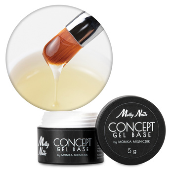 Baza wcierka zwiększająca przyczepność Concept Gel Base by Monika Mielniczuk MollyNails Clear HEMA/Di-HEMA Free 5g