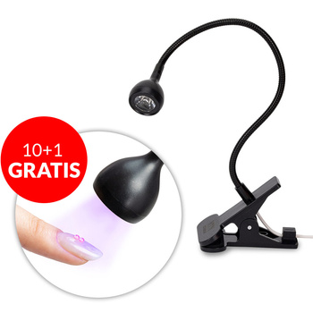 10+1gratis Lampa do paznokci LED 3W NTN Premium do lakierów hybrydowych żeli i akrylożeli czarna CS-JZD001