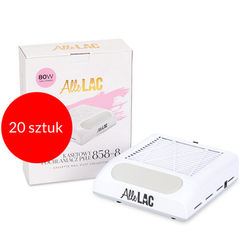 20sztuk Pochłaniacz pyłu 80W kasetowy AlleLac 1-wiatrakowy biały 858-8 3m długości kabla