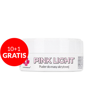 10+1gratis Puder akrylowy do paznokci Allepaznokcie Pink Light Acrylic Powder 30g Nr 3