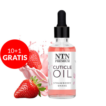 10+1gratis Oliwka do skórek z zakraplaczem NTN Premium o zapachu Strawberry Shake 50 ml