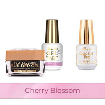 PRO MATCH SYSTEM 2+1 Cherry Blossom: 2x żele: SelfLeveling&Gel in bottle+Doctor Top 15g GRATIS