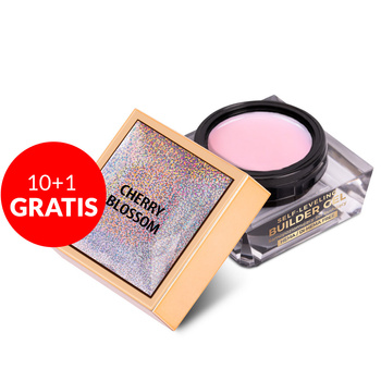 10+1gratis Budujący żel samopoziomujący twardy średniogęsty builder gel self leveling Molly Nails Cherry Blossom HEMA/Di-HEMA Free 50 g