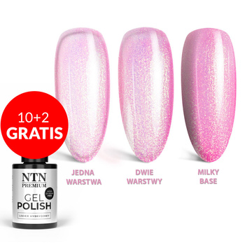 10+2gratis Lakier hybrydowy LED/UV Gel Polish NTN Premium Birthday Party Collection Nr 51 HEMA/Di-HEMA Free 5g