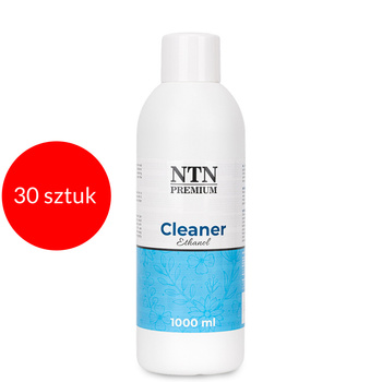 30szt Cleaner NTN Premium płyn do odtłuszczania płytki paznokcia 1000 ml ET