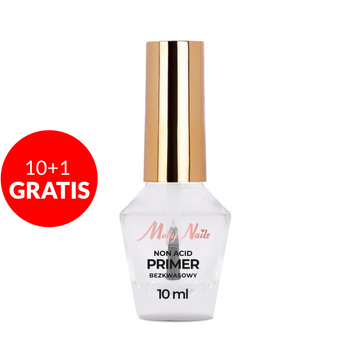 10+1gratis Primer bezkwasowy Acid MollyNails 10ml