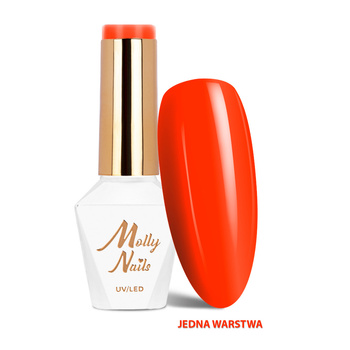 Lakier hybrydowy LED/UV Gel Polish Vivid Vibes Nr 285 Fire Rush Molly Nails HEMA/Di-HEMA Free 8g
