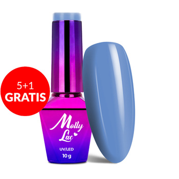 5+1gratis Lakier hybrydowy MollyLac Bubble Tea Mystery Puff 10g Nr 138