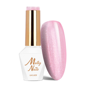 Гібридний лак Molly Nails Winter Crystalize Petite Roses без HEMA/Di-HEMA, 8 г, № 222