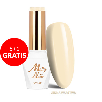 5+1 gratis Smalto ibrido Molly Nails Glamour Women Lucky Jade Stone senza HEMA/Di-HEMA 8 g n. 1