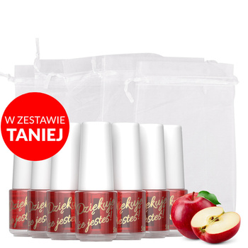 100 unidades de aceite especial para cutículas y uñas con aroma a manzana roja, en envase de 5 ml