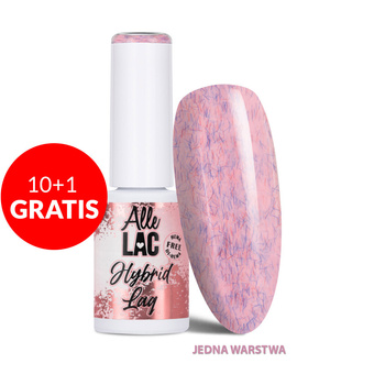 10 + 1 gratuit Vernis hybride LED/UV Gel Polish Pinks Rose Fluff AlleLac sans HEMA/Di-HEMA 6 g