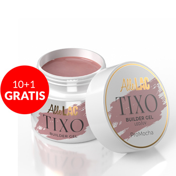 10 + 1 gratis: AlleLac Tixo Builder Gel mit Thixotropie, ProMocha, 45 g
