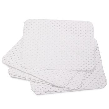 Dust-free perforated cotton pads for nails, white, 5x5 cm, 540 pcs
