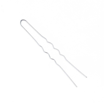 Silberne Haarnadeln, 7,5 cm, 20 Stück