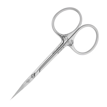 Професійні ножиці для кутикули з гачком Staleks Pro Exclusive 21 TYPE 1, колір магнолія