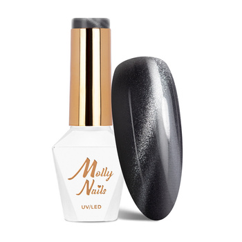 LED/UV-Gel-Nagellack Blacks Cat Eye Metallic Nr. 217 Molly Nails, HEMA/Di-HEMA-frei, 8 g