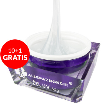 10+1 free Allepaznokcie Architect Gel HEMA/Di-HEMA Free 50g