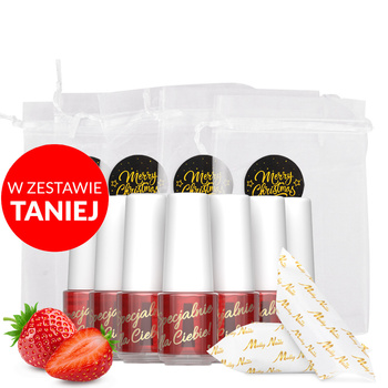 100 unidades de aceite especial para cutículas y uñas con aroma a fresa y caramelos, en una bolsita decorativa de 5 ml