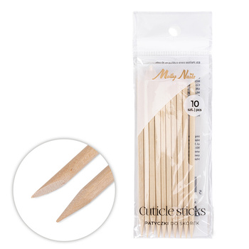 Палички з апельсинового дерева MollyNails, 10 шт., довжина 11,4 см