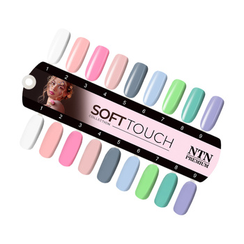 Campionario della collezione Ntn Premium Soft Touch, lucido e opaco, 9 colori