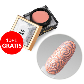 10 + 1 gratuit Creative Flow Color Gel  - gel créatif pour NailArt permettant de réaliser des motifs fondants et doux Molly Nails Soft Peach sans HEMA/Di-HEMA 5 g
