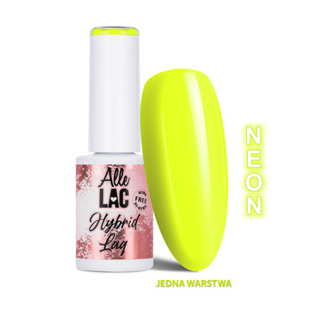 Esmalte híbrido LED/UV Gel Polish Yellows Y4 Neon AlleLac sin HEMA ni Di-HEMA, 6 g