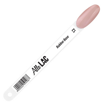 Musterkatalog: Stäbchen „Rubber Base“ von AlleLac, „Caramel Cookie“, Nr. 12