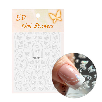 Autocollants pour ongles 5D en forme de nœuds SD-2117