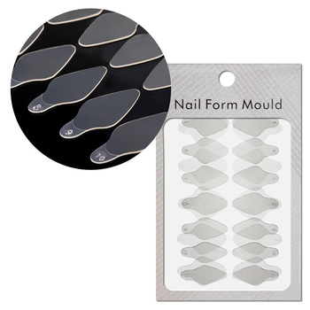 Selbstklebende Silikonformen für Dual Form, kurz und oval, ST012-2, MollyLac, 24 Stück