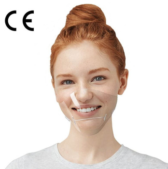 Mini maschera cosmetica Best Shield trasparente e antiappannamento per bocca e naso, confezione da 5 pezzi