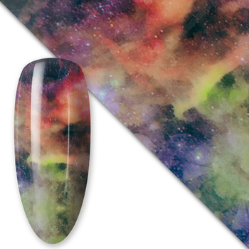 Lámina de transferencia para uñas de 80 cm Cosmic n.º 8
